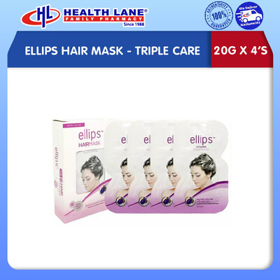 ELLIPS RAMBUT MASK- TRIPLE CARE (20Gx4'S)